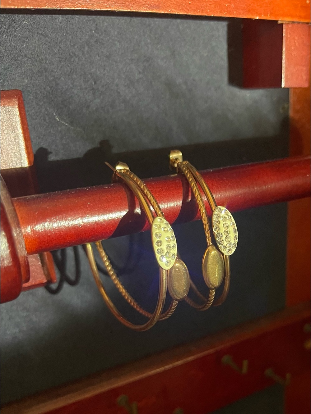 Gold-Tone Hoop Earrings - Women Jewelry